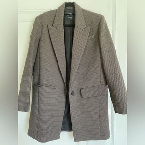 Zara oversized check blazer size S